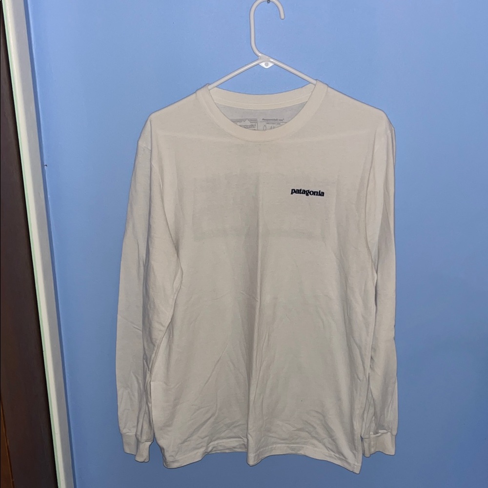 Patagonia Men's white  Long Sleeve Tee